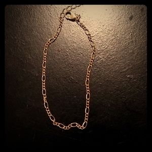 Gold chain anklet